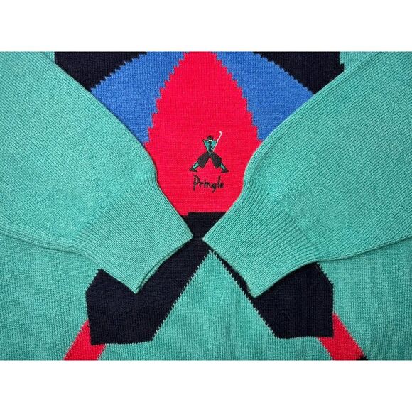 Pringle Nick Faldo Golf Sweater Mens‎ Sz XL Scotland Pure Wool Vintage - Picture 4 of 10